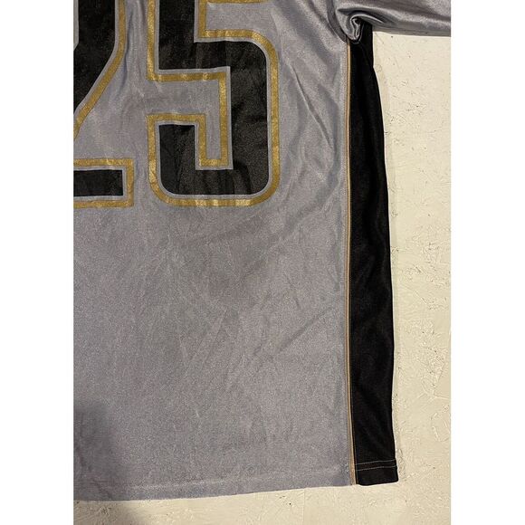 New Orleans Saints Reggie Bush Jersey Men's Large‎ Gray Gold NFL Apparel - Picture 2 of 9